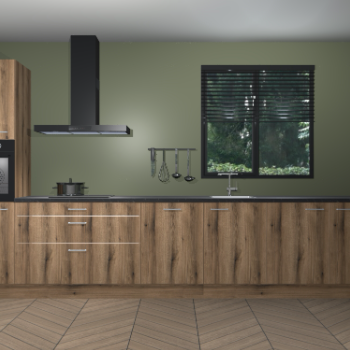 Goud Eiken keuken Quito 35420