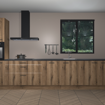 Goud Eiken keuken Quito 35423