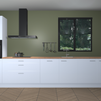 Sneeuwwitte hoogglans keuken Quito 95927