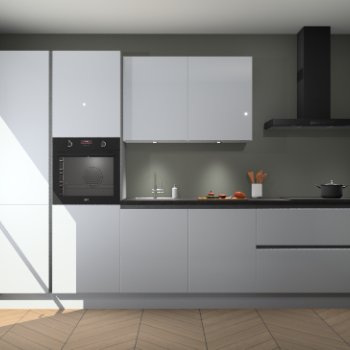 Sneeuwwitte hoogglans greeploze keuken Selfoss 95838