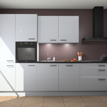 Sneeuwwitte hoogglans keuken Selfoss 95840