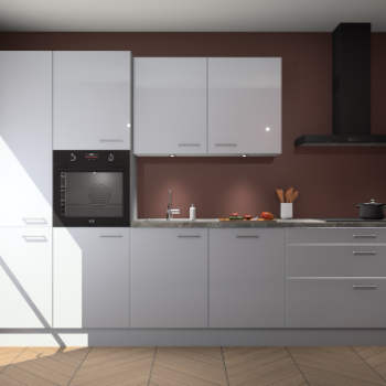 Sneeuwwitte hoogglans keuken Selfoss 95856