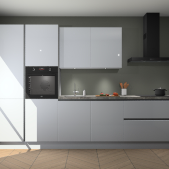 Sneeuwwitte hoogglans greeploze keuken Selfoss 95857