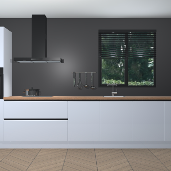 Sneeuwwitte hoogglans greeploze keuken Quito 95939