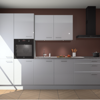 Sneeuwwitte hoogglans keuken Selfoss 95862