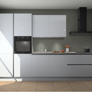 Sneeuwwitte hoogglans greeploze keuken Selfoss 95863