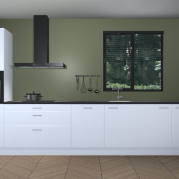 Sneeuwwitte hoogglans keuken Quito 95960