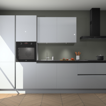 Sneeuwwitte hoogglans greeploze keuken Selfoss 95870