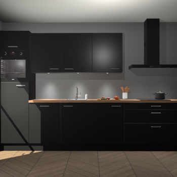 Zwarte keuken Asmara 97490