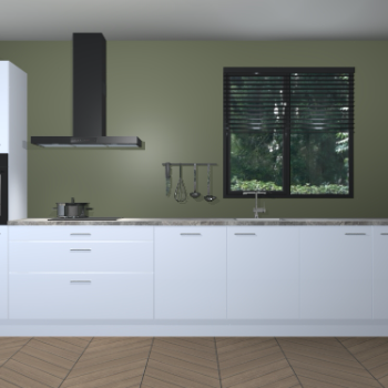 Sneeuwwitte hoogglans keuken Quito 95979