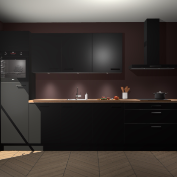 Zwarte keuken Asmara 97492