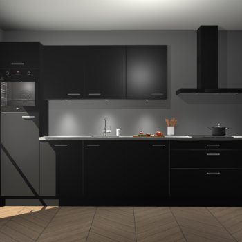 Zwarte keuken Asmara 97509