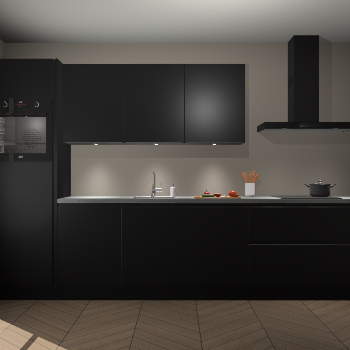 Zwarte greeploze keuken Asmara 97513