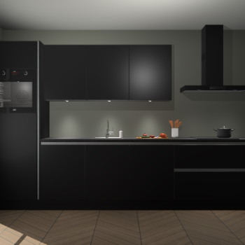 Zwarte greeploze keuken Asmara 97516