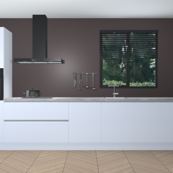 Sneeuwwitte hoogglans greeploze keuken Quito 95988