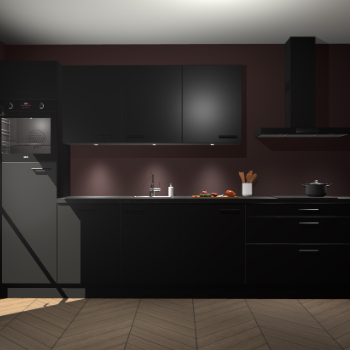 Zwarte keuken Asmara 97517