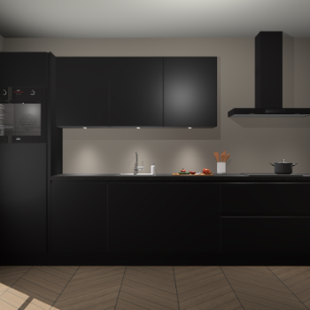 Zwarte greeploze keuken Asmara 97519