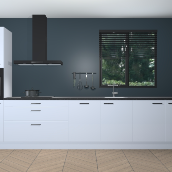 Sneeuwwitte hoogglans keuken Quito 95996