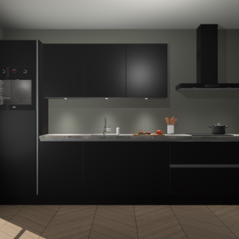 Zwarte greeploze keuken Asmara 97523