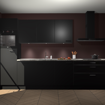 Zwarte keuken Asmara 97524