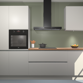 Zijdegrijze greeploze keuken Athene 67677