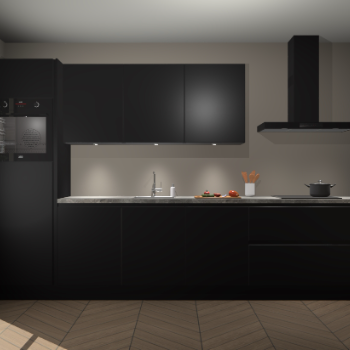 Zwarte greeploze keuken Asmara 97526