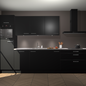 Zwarte keuken Asmara 97527