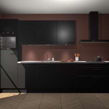 Zwarte keuken Asmara 97531