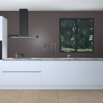 Sneeuwwitte hoogglans greeploze keuken Quito 95980