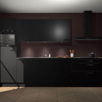 Zwarte keuken Asmara 97542