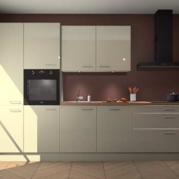 Magnolia hoogglans keuken Selfoss 96064