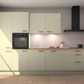 Magnolia hoogglans keuken Selfoss 96066