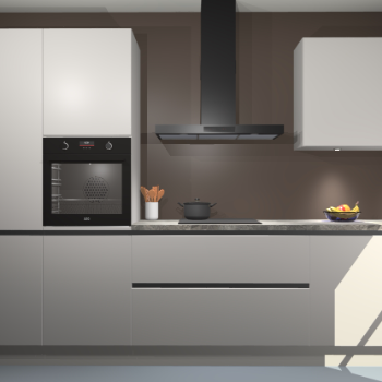 Zijdegrijze greeploze keuken Athene 67710