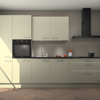 Magnolia hoogglans keuken Selfoss 96075