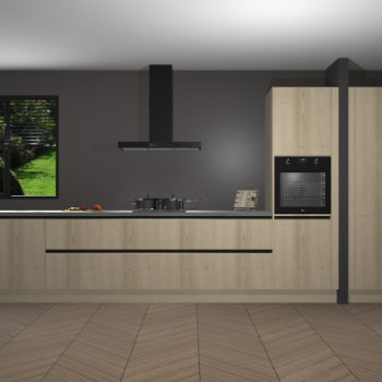 Vuren greeploze keuken Angola 97435