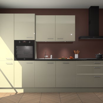 Magnolia hoogglans keuken Selfoss 96076