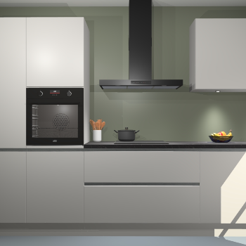 Zijdegrijze greeploze keuken Athene 67723