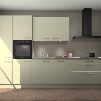 Magnolia hoogglans keuken Selfoss 96081