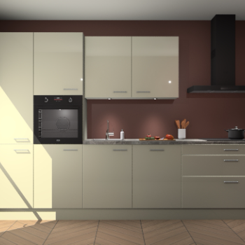 Magnolia hoogglans keuken Selfoss 96082