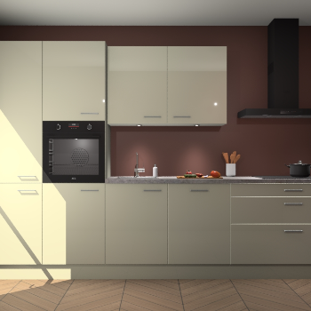 Magnolia hoogglans keuken Selfoss 96088