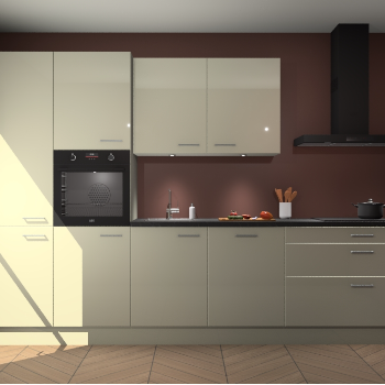 Magnolia hoogglans keuken Selfoss 96094