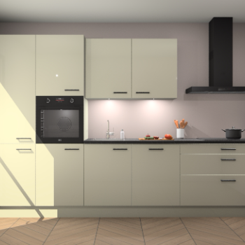 Magnolia hoogglans keuken Selfoss 96096