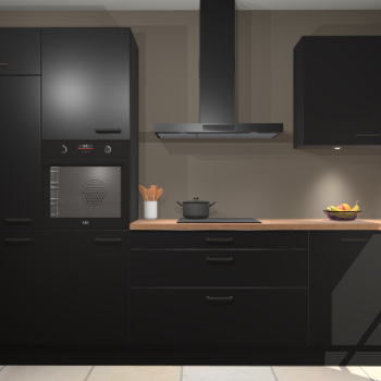 Zwarte keuken Athene 67902