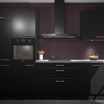 Zwarte keuken Athene 67925