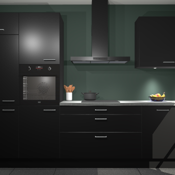 Zwarte keuken Athene 67926