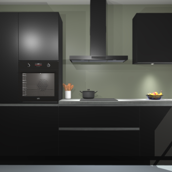 Zwarte greeploze keuken Athene 67927