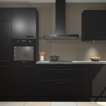 Zwarte keuken Athene 67929