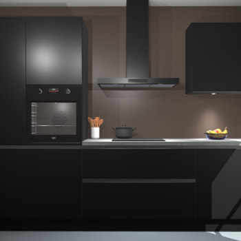 Zwarte greeploze keuken Athene 67930