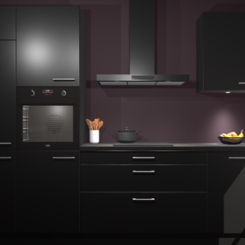 Zwarte keuken Athene 67931