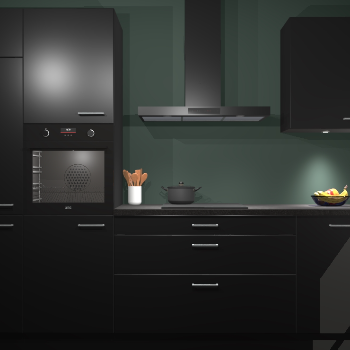 Zwarte keuken Athene 67932